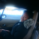 She is much happier with the top down and some sun in LA now lol